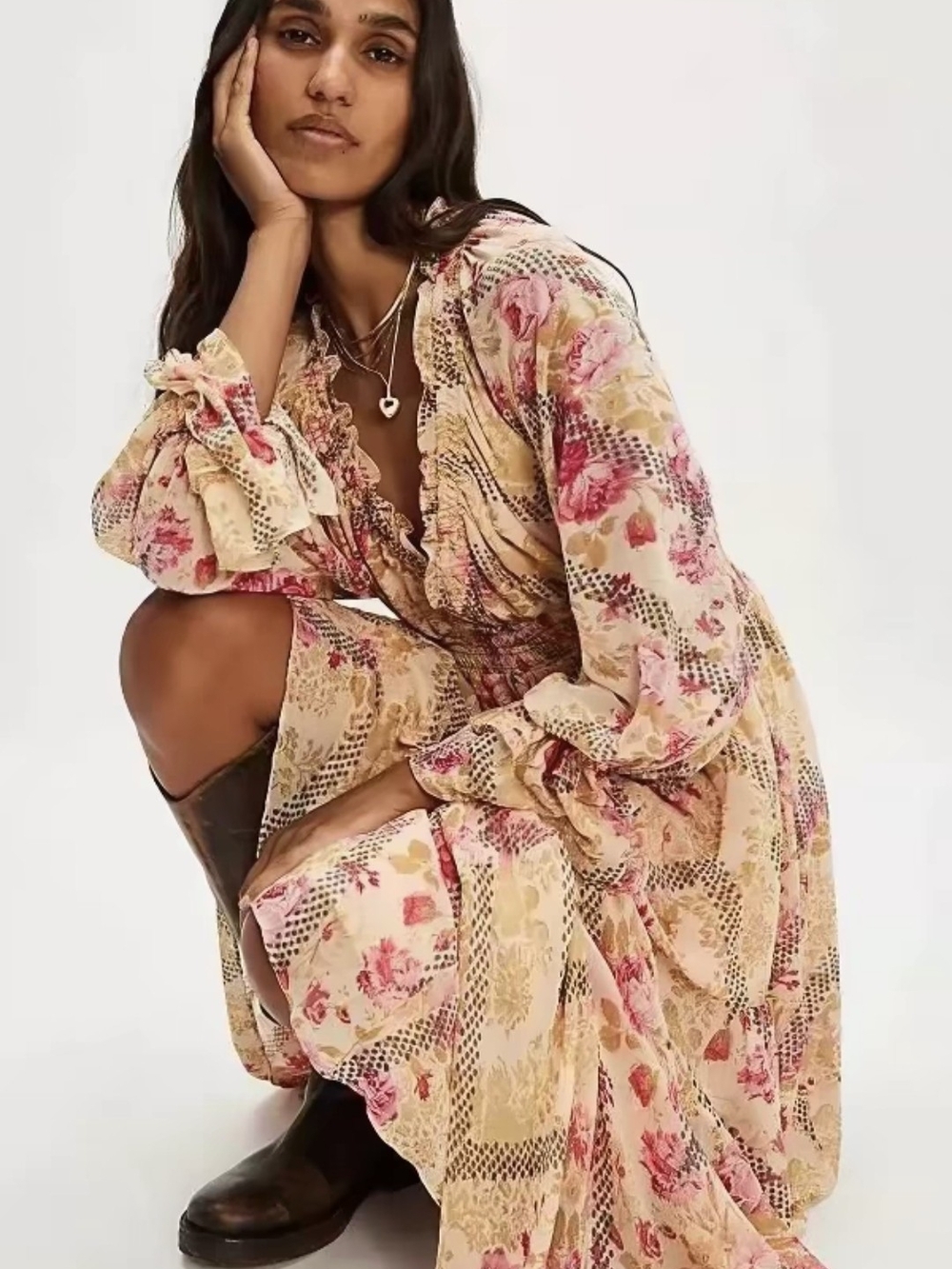 NEW Free People Lena Midi Dress